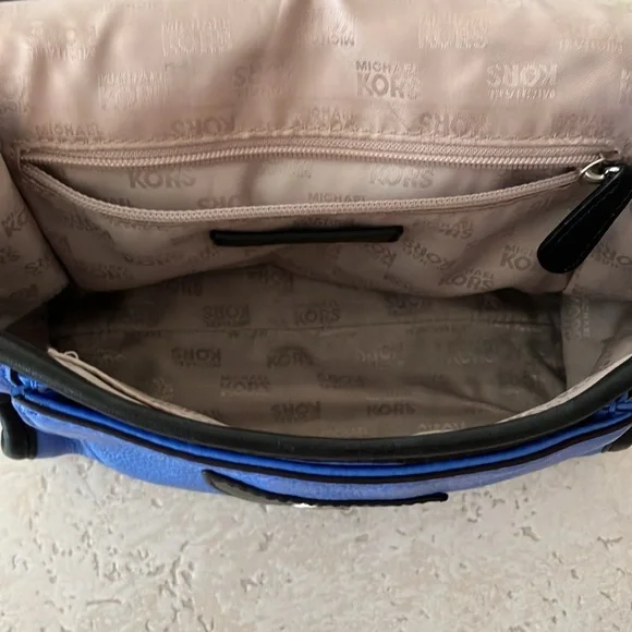 Michael Kors Black and Blue Crossbody Bag - Picture 4 of 14
